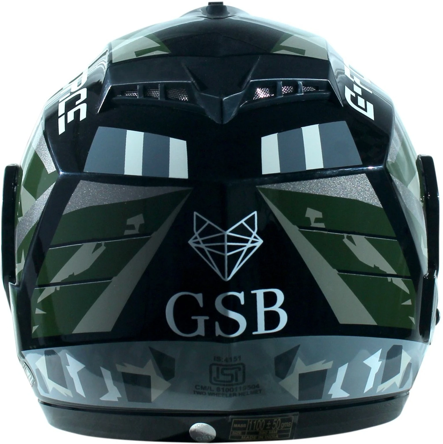 G- FORCE BLACK (GREY) Motorbike Helmet (Black, Grey) - view 3
